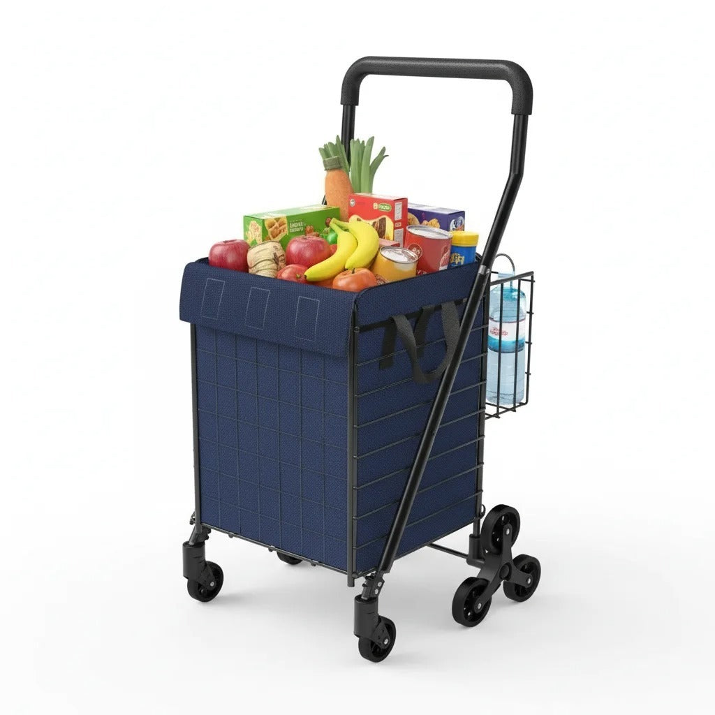 Chariot de Courses Pliable Étanche 360°