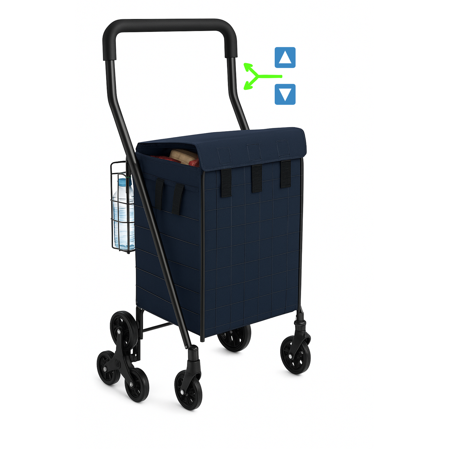 Chariot de Courses Pliable Étanche 360°
