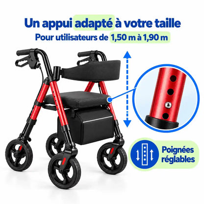 Déambulateur Rollator Tout-Terrain