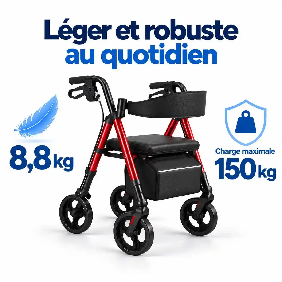 Déambulateur Rollator Tout-Terrain