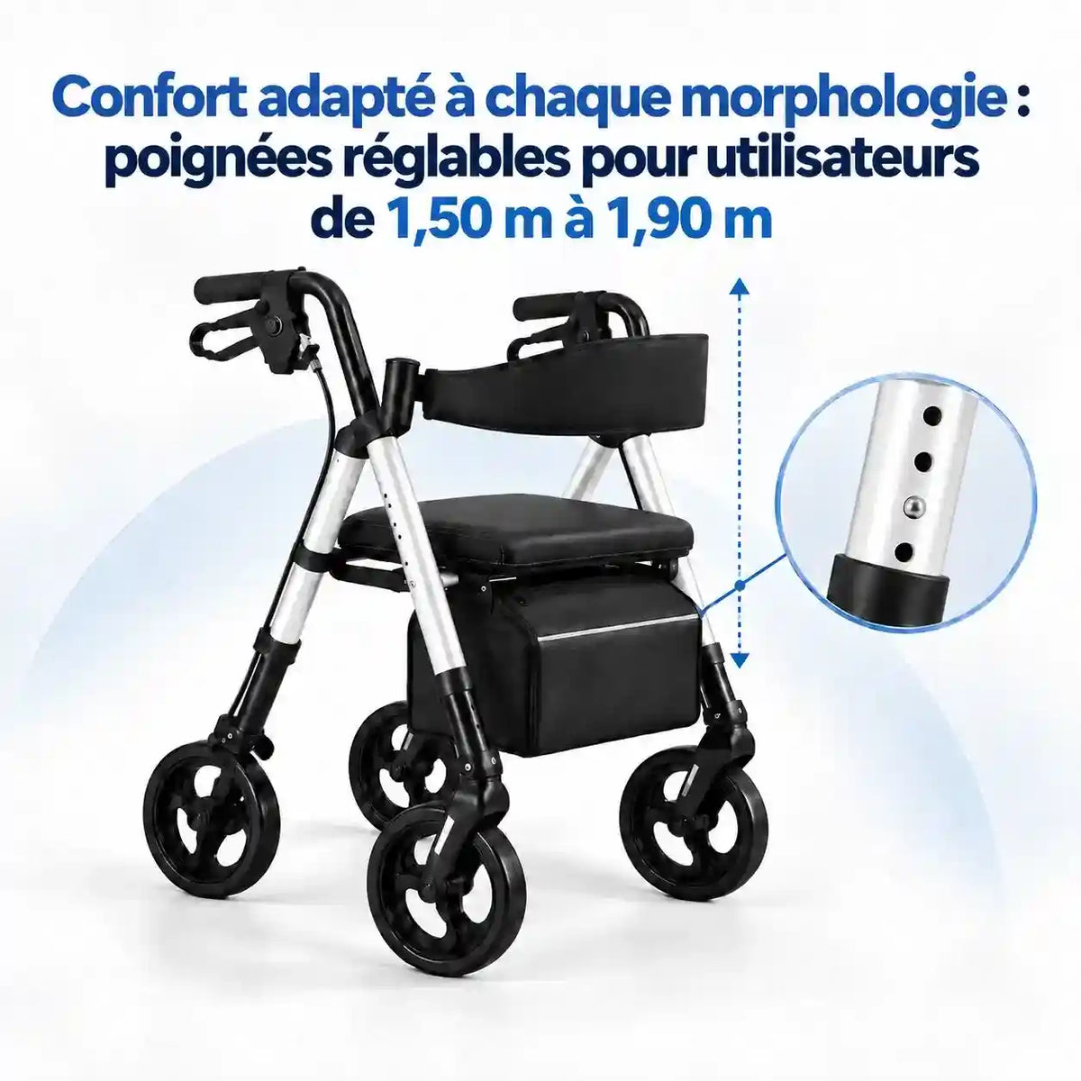 Déambulateur Rollator Tout-Terrain