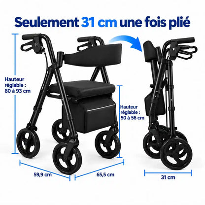 Déambulateur Rollator Tout-Terrain