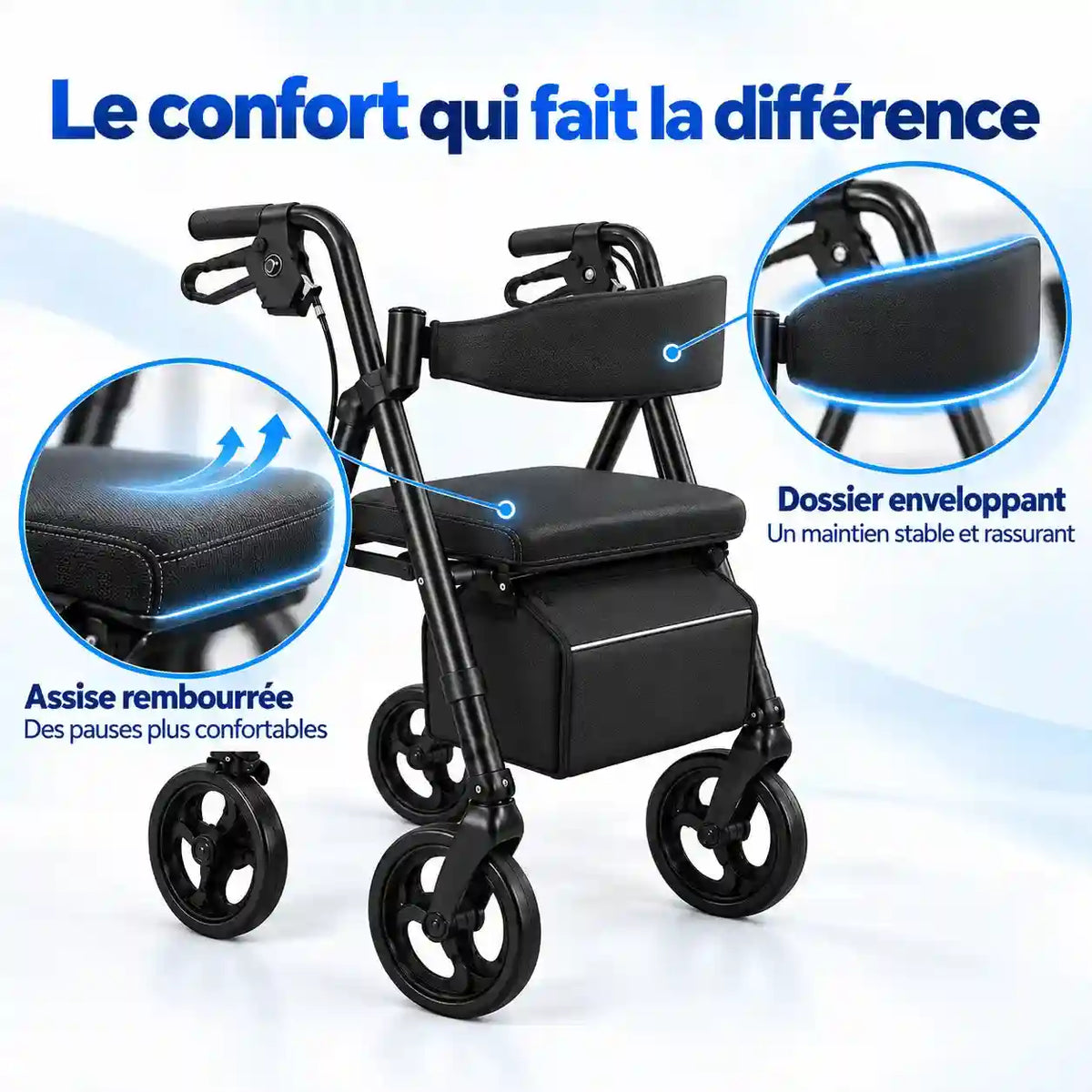 Déambulateur Rollator Tout-Terrain