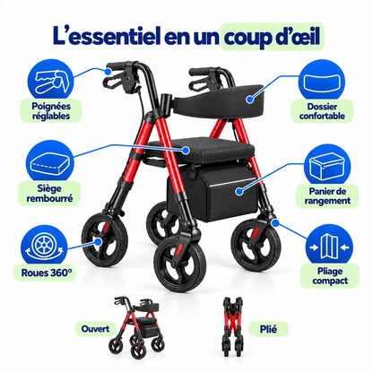 Déambulateur Rollator Tout-Terrain